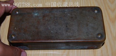 民國時期上海信豐鐵工廠針筒消毒銅盒 跨越時代的醫(yī)藥文物珍品